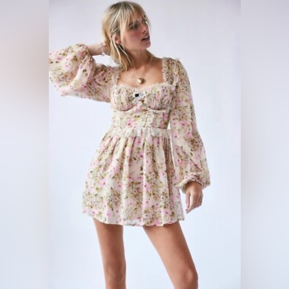 For Love And Lemons Emmaline Mini Dress